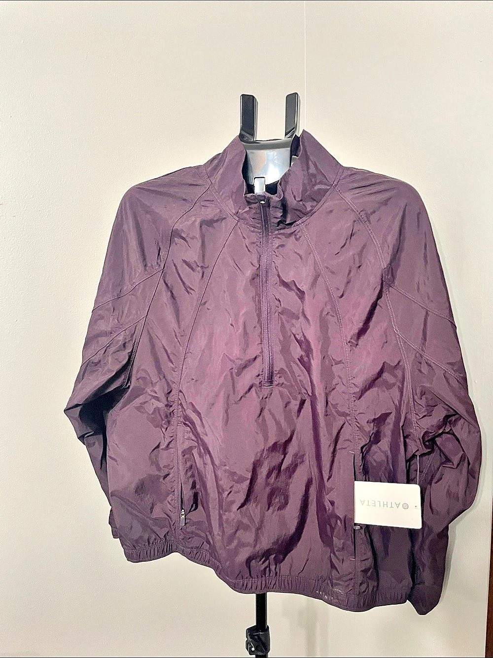 Athleta Grace Half-Zip Top Half-Zip Top Purple Large NWT